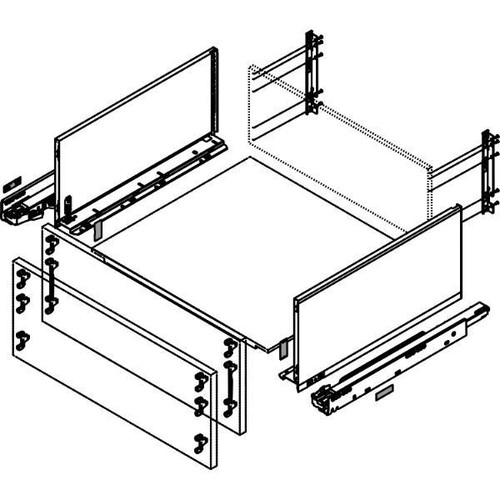 Blum legrabox pure set - legrabox, höhe